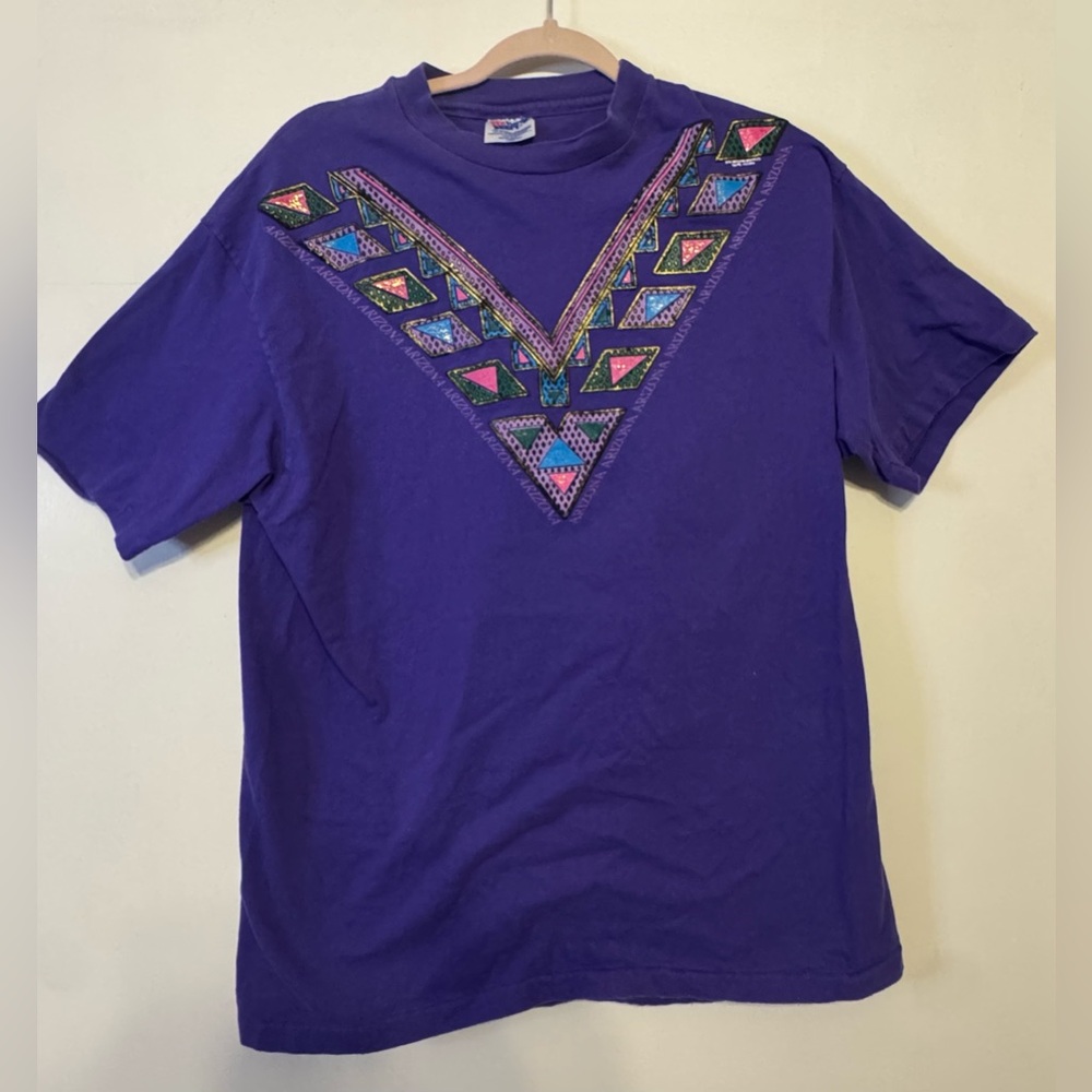 Hanes Deep Purple Crewneck‎ Tee